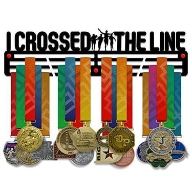 I Crossed the Line — Medal Display Rack - Metallic Art